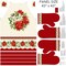 Fabric Northcott Holiday Joy 43x43" Apron Panel by the Quarter Yard C28065-11